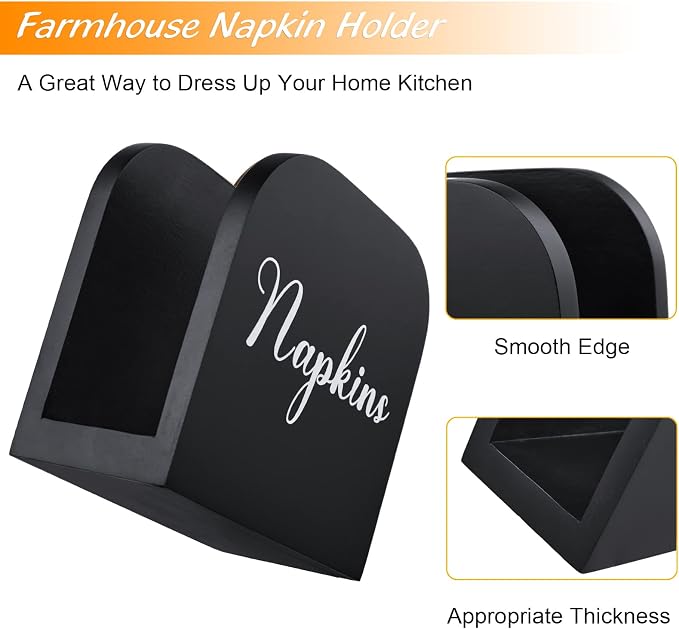 Black Napkin Holder for Table - Image 5
