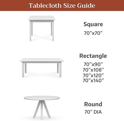 Maison d'Hermine Premium Table Cloth Round Table 100% Cotton 70 Inches Tablecloth Reusable Decorative Everyday Use for Dining Room, Farmhouse, Home, Party, Festive & Wedding - Peacock Utopia - Orginal
