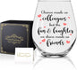 Perfectinsoy Chance Made Us Colleagues Wine Glass by Perfectinsoy