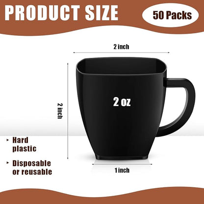 Amyhill 50 Pcs Mini Disposable Tea Cups - Image 2