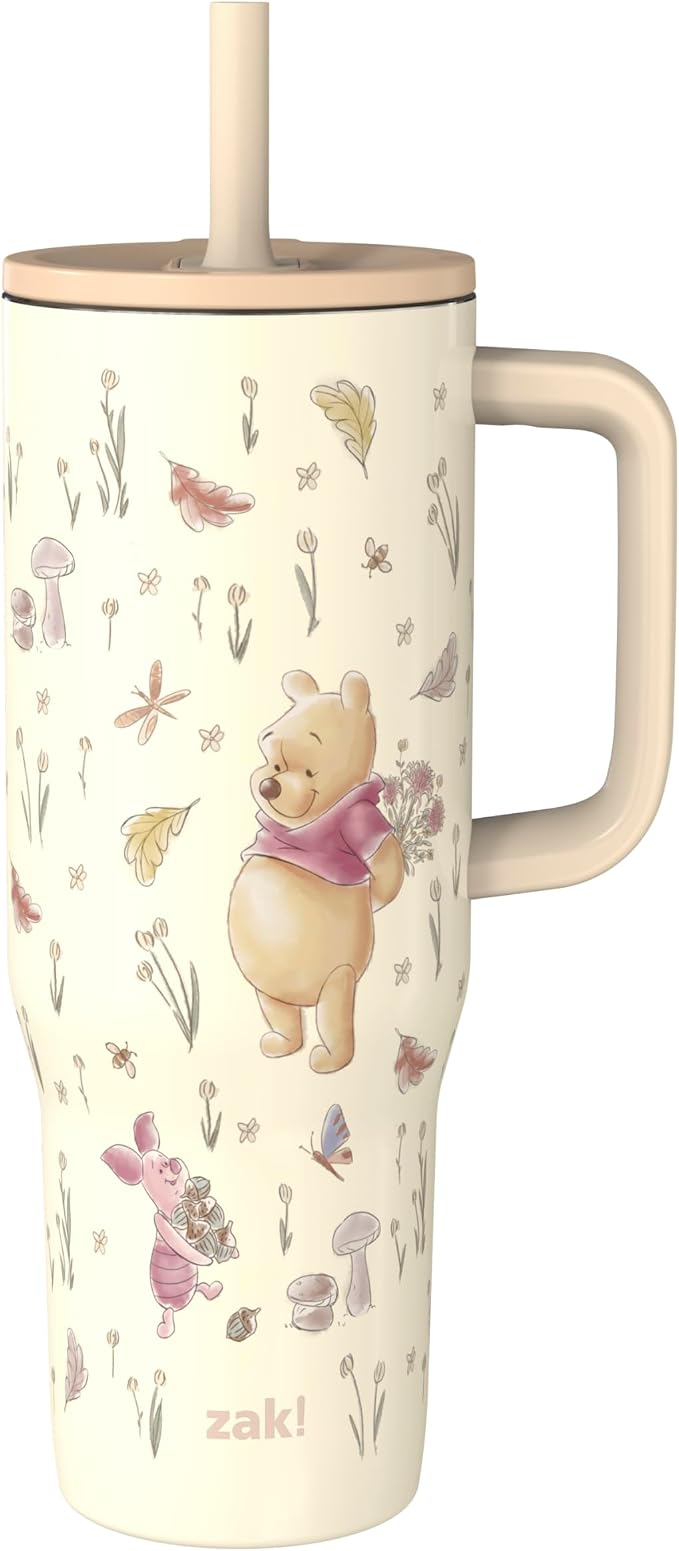 Zak Designs Winnie the Pooh 30oz Spill-Proof Insulated Travel Tumbler | BPA Free by ZakDesigns