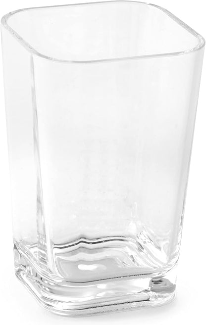 Clear Square Toothbrush Holder or Bathroom Tumbler Cup | Shatter-Proof by HuangAcrylic