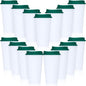 15 Pack Reusable Plastic Coffee Cups by Domensi