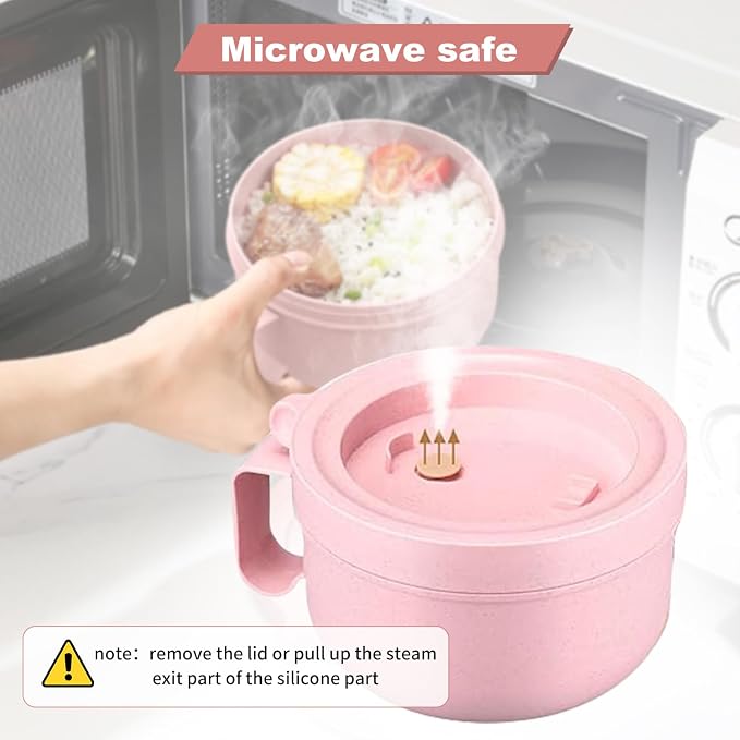 Rarapop 3 Pack Microwave Soup Bowl Containers - Image 3