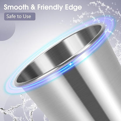 Stainless Steel Cups for Kids and Toddlers, 12oz Stackable Stainless Steel Kids - Image 4
