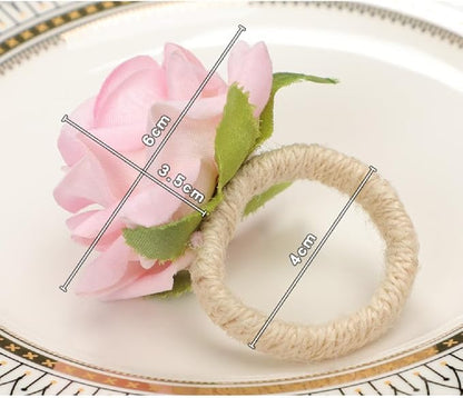 Flower Napkin Rings Set of 12, Daily Party, Valentine's, Thanksgiving - Image 6