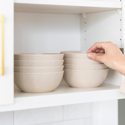 Grow Forward Premium Wheat Straw Bowls Set of 8 - Image 9