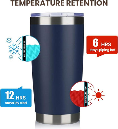 MEWAY 20oz Tumbler 8 Pack Double Wall Vacuum Insulated Travel Mug Bulk - Image 6