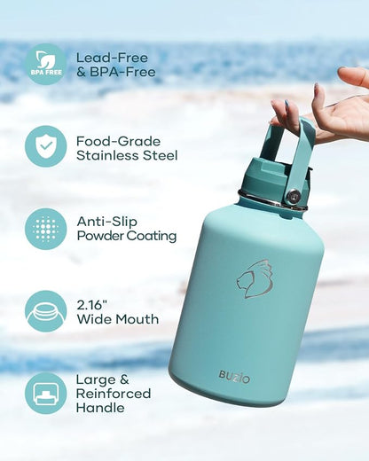 BUZIO 64 oz Insulated Stainless Steel Water Bottle - Image 6