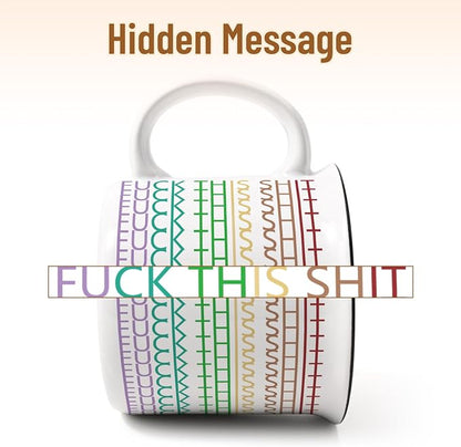YHRJWN Funny Hidden Message Coffee Mug, 15 Oz Ceramic Sarcastic Novelty Cup - Image 2