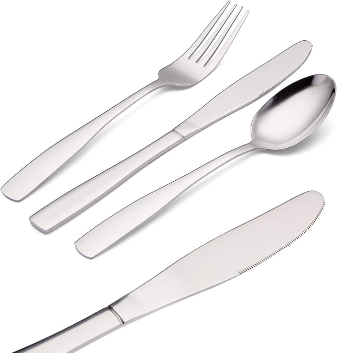 Silverware Set, 20-Piece Stainless Steel Flatware set, Tableware Cutlery Set - Image 3