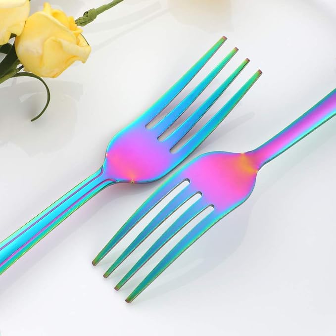 12 Pieces Dinner Fork, Stainless Steel Silverware Forks, 7.1 Inches Metal Fork - Image 6