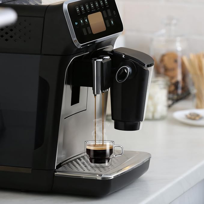 glastal Stackable Glass Cups 4 oz Espresso Glasses Double Walled Espresso Cups - Image 6