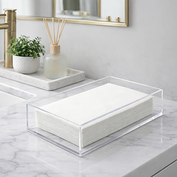 Fengzhe Acrylic Guest Towel Napkin Holder, Disposable Paper Towel Holder - Image 7