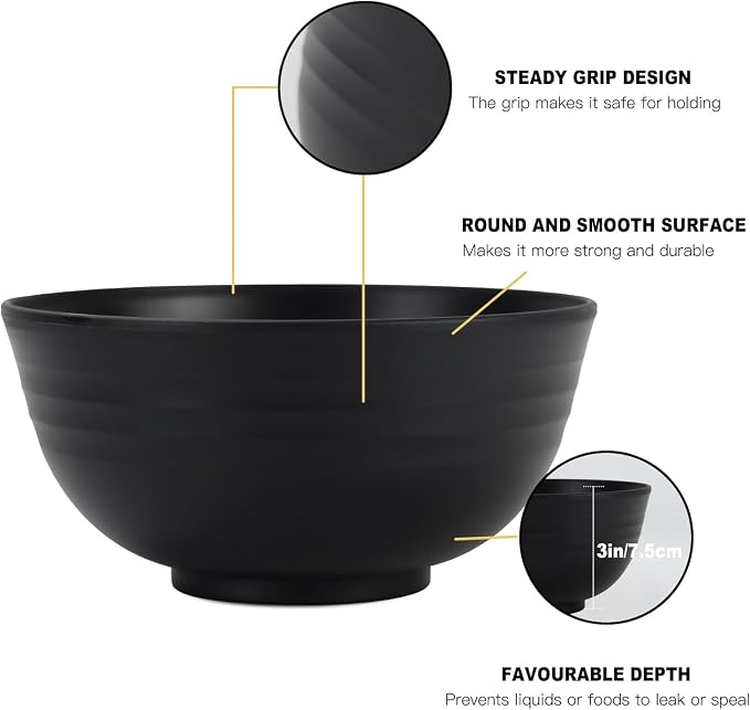 Cereal Bowl Set, Wheat Straw Bowls - Image 8