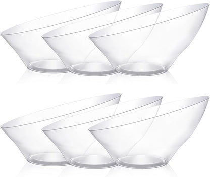 20 Pack Clear Plastic Serving Bowls by GoodLuck