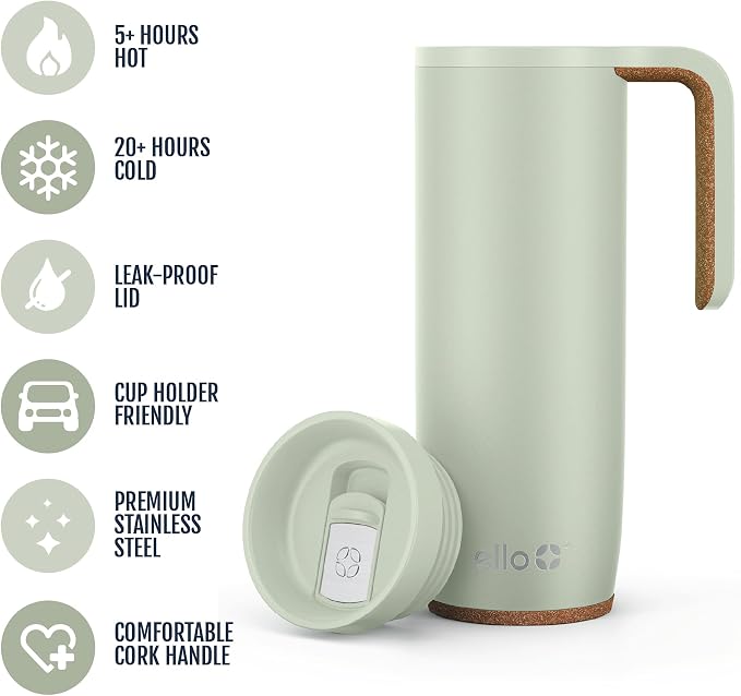 Ello Magnet 18oz Vacuum Insulated Stainless Steel Travel Mug - Image 3