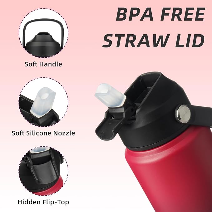 BJPKPK 24oz Insulated Water Bottle, Stainless Steel Bottle - Image 2