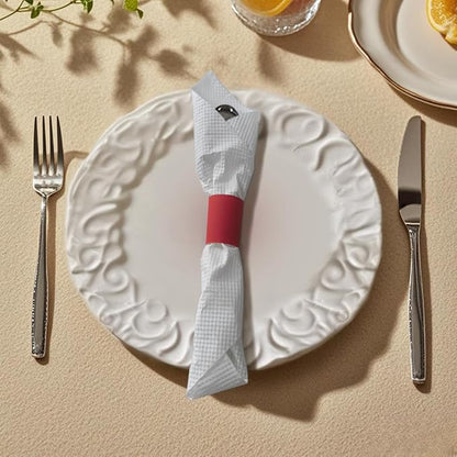 Self-Adhesive Napkin Bands, elegant table setting, - Image 2