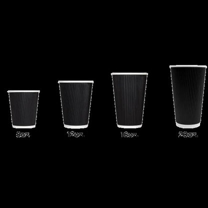 Karat C-KRC520B 20 oz Ripple Paper Hot Cups - Image 6