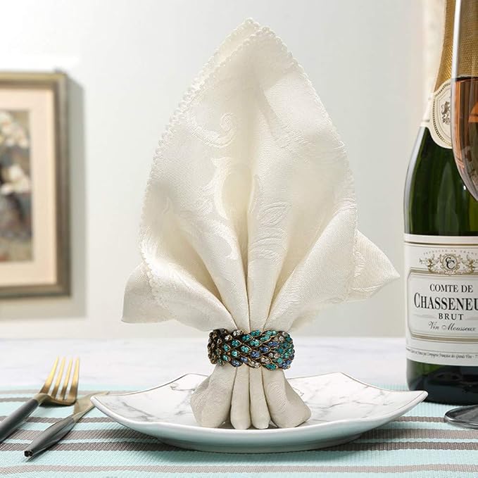 Jeweled Napkin Rings Set of 6 - Image 7