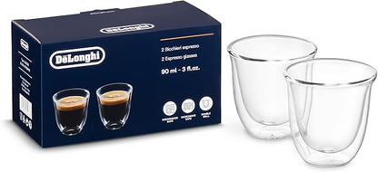 DeLonghi 3oz Espresso Double Wall Thermal Glasses by Unknown