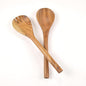 The Fine Living Co. Acacia Salad Servers, 11 Inches, Natural | Handcrafted by TheFineLivingCompany