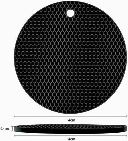 Silicone Non-Slip, Heat Resistant & Water-Trapping Trivet Mats - Image 2
