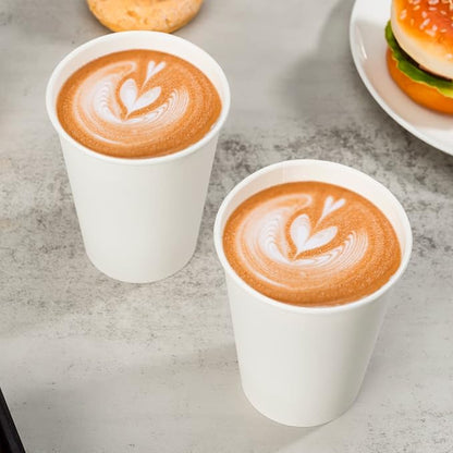 METAPRINT 12 oz Disposable Paper Coffee Cups, Thickened Design - Image 5