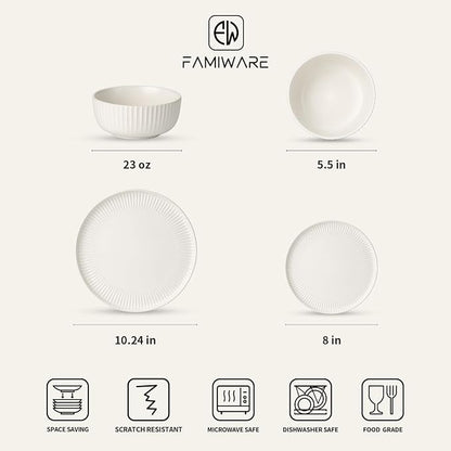 Famiware Stoneware Dinnerware Sets - Image 2