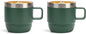 Zenbo 6 oz Espresso Mug with Handle, Ceramic-Lined 18/8 Stainless Steel | by Zenbo