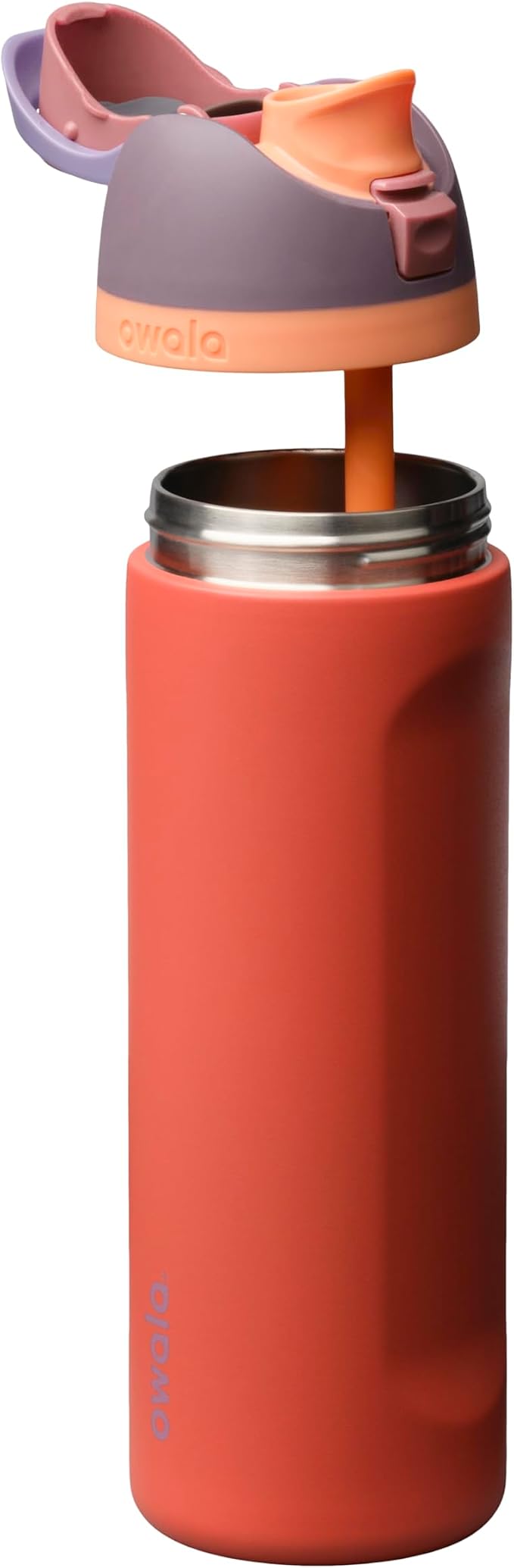 Owala FreeSip Stainless Steel Water Bottle 24 oz Terracotta Sunset - Image 2