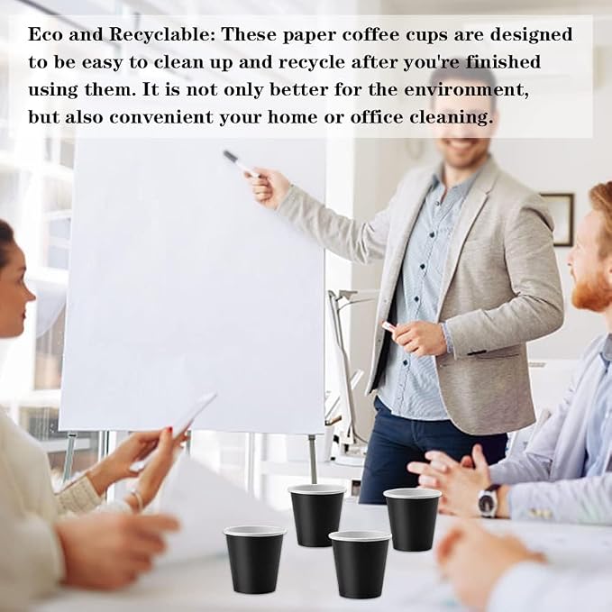 100 Pack 3 oz Disposable Paper Cups, Small Paper Cups - Image 7