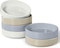 E-far Pasta Bowls Set of 6, 35 oz Large Stoneware Bowl Plates | Shallow & Wide by E-far