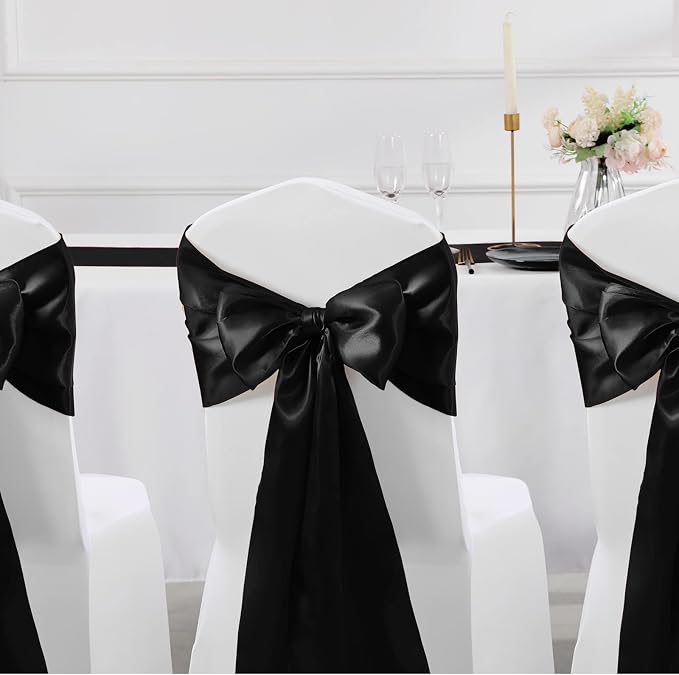 Manyshofu Black Satin Table Runner 12x108 - Image 6