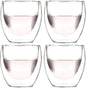 Amlong Crystal Double Wall Glass Shot Glass, Espresso Cups 3 oz. by Amlong+Crystal