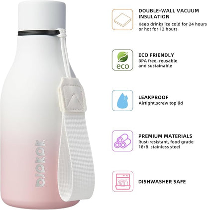 BJPKPK 12oz Insulated Water Bottle, Stainless Steel Bottle - Image 2