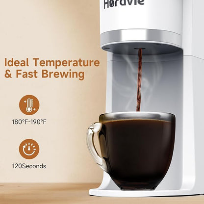 Small Single Serve Coffee Maker, One Cup Coffee Machine - Image 4