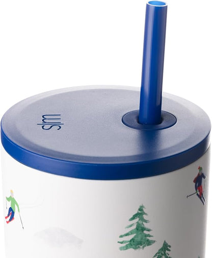 Simple Modern Tumbler with Handle and Straw | 40oz | Skiing | Trek Tumbler - Image 3