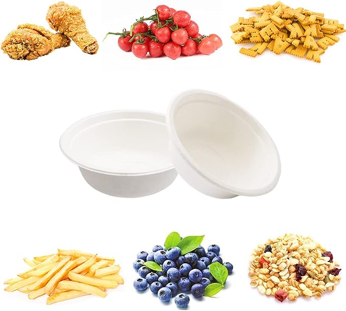 Lshfwn 100 PCS 12 OZ Disposable Paper Bowls, 100% Compostable Biodgradble Bowl - Image 5