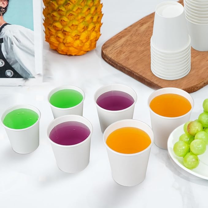 SIUQ 600 Pack 3 oz Paper Cups, Small Disposable Bathroom Mouthwash Cups | Mini - Image 5