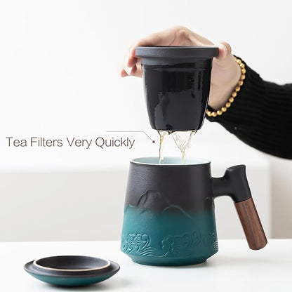 ZENS Tea Mug with Infuser and Lid - Image 5