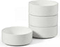 E-far Cereal Bowls Set of 4, 25oz White Ceramic Deep Soup Bowls by E-far
