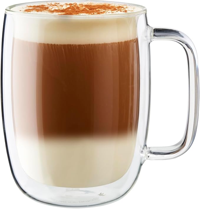 ZWILLING Sorrento Plus 2-pc Double-Wall Glass Latte Mug Set - Image 6