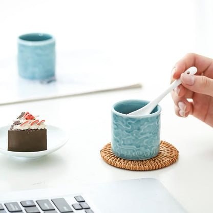 Ceramic Espresso Cups Set of 2 or 4-3oz Demitasse Cups - Image 5