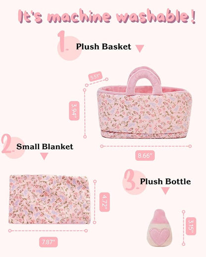 LeyaDoll Soft Baby Doll Set, Pretend Play - Image 2