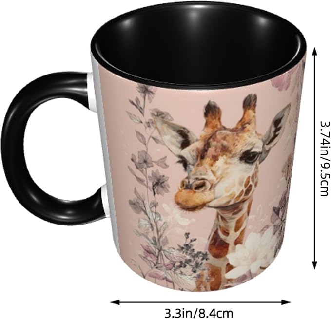 Giraffe Coffee Mug 11 Ounce Mugs Ceramic Tea Cup Drinking Water Cups | Novelty - Image 3