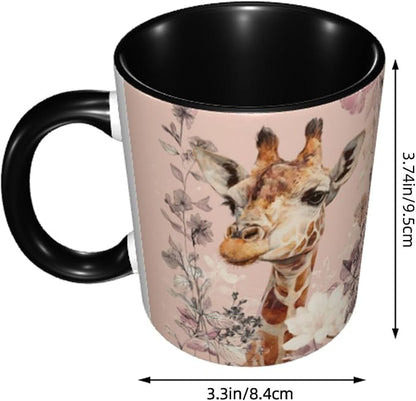 Giraffe Coffee Mug 11 Ounce Mugs Ceramic Tea Cup Drinking Water Cups | Novelty - Image 3