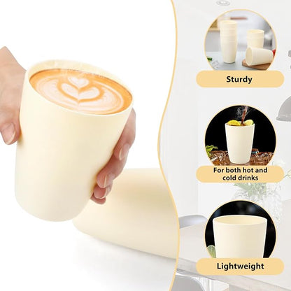 Lazycorner Wheat Straw Cup 12 Pcs Drinking Unbreakable Drinking Cup Reusable - Image 5