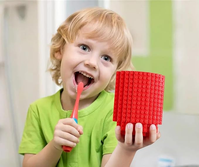 DEEXITO Build on Brick Coffee Mugs, Creative DIY Kids Party Cups - Image 5
